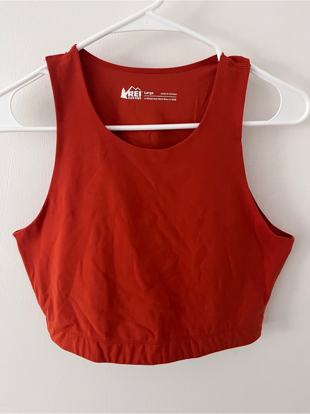 REI Orange Sports Activewear Crop Top Size Large